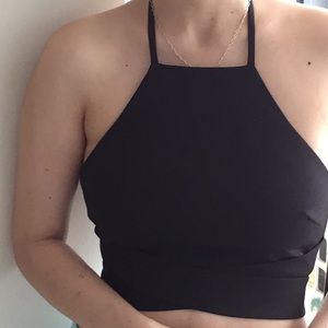 Lovers+Friends black cropped top